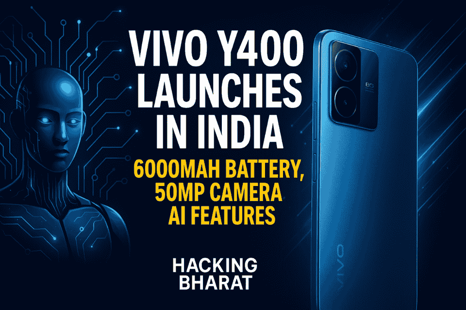 Vivo Y400 5G Launches in India with 6000mAh Battery 50MP Camera and AI Features