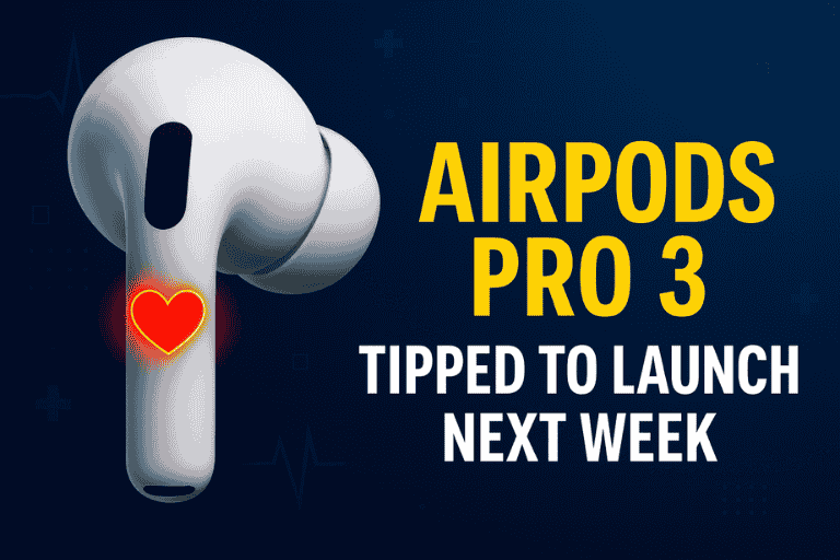 AirPods Pro 3 Tipped to Launch Next Week With Heart Temp Sensors