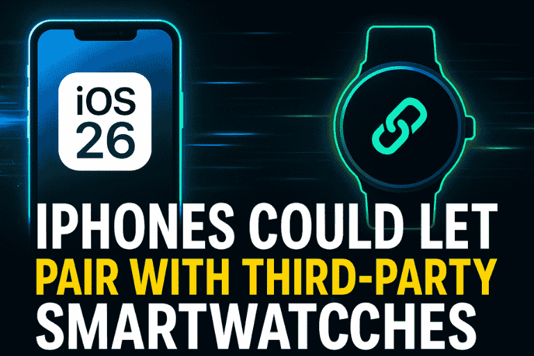 Apples iOS 26 Could Let iPhones Pair With Third Party Smartwatches