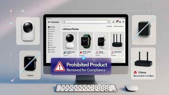 Due to the security concernsX major U.SX . online retailers drop millions of banned Chinese electronicsX.XX1XX