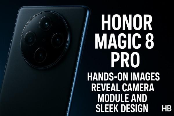 Honor Magic 8 Pro Hands-On Images Reveal Camera Module and Sleek Design